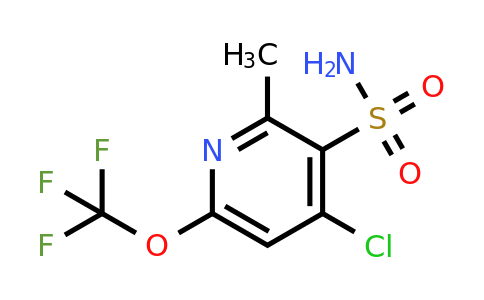4-Chloro-2-methyl-6-(trifluoromethoxy)pyridine-3-sulfonamide