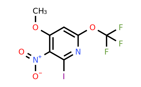 2-Iodo-4-methoxy-3-nitro-6-(trifluoromethoxy)pyridine