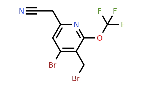 4-Bromo-3-(bromomethyl)-2-(trifluoromethoxy)pyridine-6-acetonitrile
