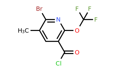 2-Bromo-3-methyl-6-(trifluoromethoxy)pyridine-5-carbonyl chloride