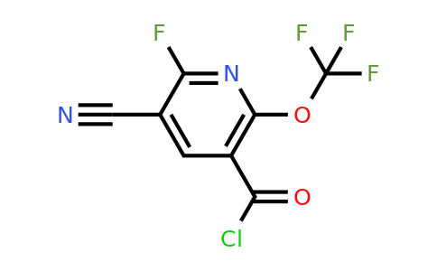 3-Cyano-2-fluoro-6-(trifluoromethoxy)pyridine-5-carbonyl chloride