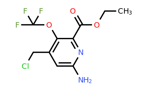Ethyl 6-amino-4-(chloromethyl)-3-(trifluoromethoxy)pyridine-2-carboxylate