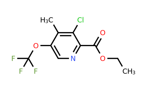 Ethyl 3-chloro-4-methyl-5-(trifluoromethoxy)pyridine-2-carboxylate