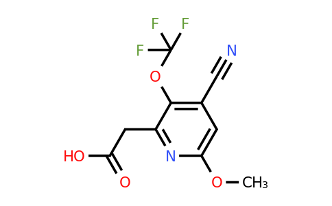 4-Cyano-6-methoxy-3-(trifluoromethoxy)pyridine-2-acetic acid