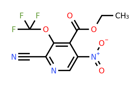 Ethyl 2-cyano-5-nitro-3-(trifluoromethoxy)pyridine-4-carboxylate
