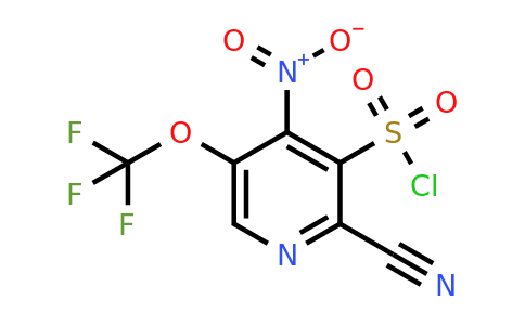 2-Cyano-4-nitro-5-(trifluoromethoxy)pyridine-3-sulfonyl chloride