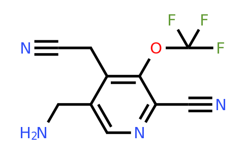 5-(Aminomethyl)-2-cyano-3-(trifluoromethoxy)pyridine-4-acetonitrile