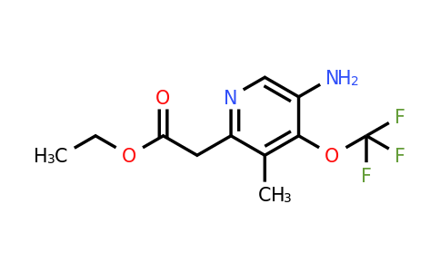 1806228-63-6 | Ethyl 5-amino-3-methyl-4-(trifluoromethoxy)pyridine-2-acetate