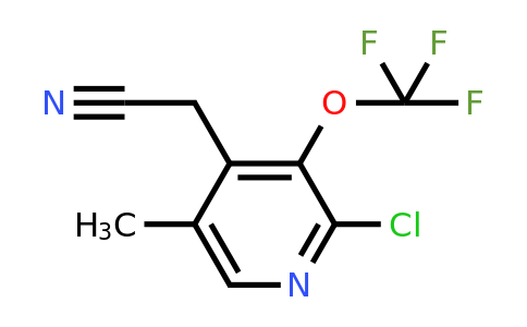 2-Chloro-5-methyl-3-(trifluoromethoxy)pyridine-4-acetonitrile