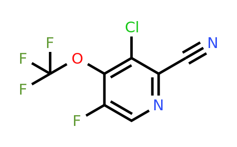 3-Chloro-2-cyano-5-fluoro-4-(trifluoromethoxy)pyridine