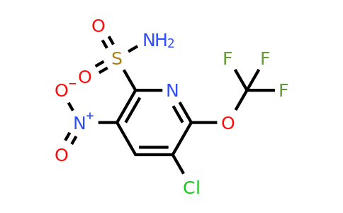 3-Chloro-5-nitro-2-(trifluoromethoxy)pyridine-6-sulfonamide