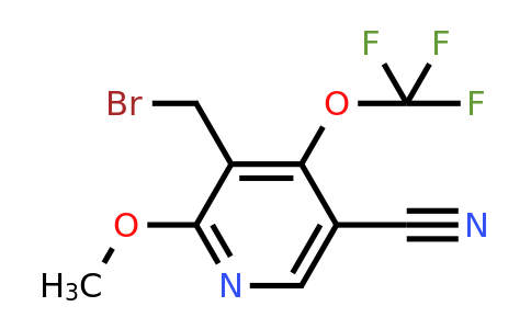 3-(Bromomethyl)-5-cyano-2-methoxy-4-(trifluoromethoxy)pyridine