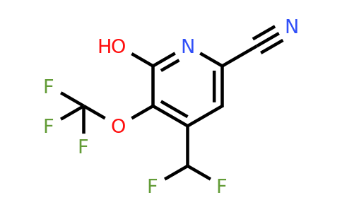 6-Cyano-4-(difluoromethyl)-2-hydroxy-3-(trifluoromethoxy)pyridine