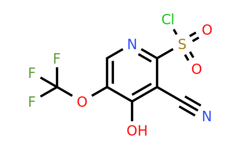 1806252-11-8 | 3-Cyano-4-hydroxy-5-(trifluoromethoxy)pyridine-2-sulfonyl chloride