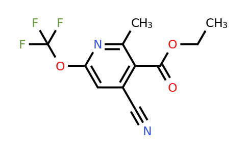 Ethyl 4-cyano-2-methyl-6-(trifluoromethoxy)pyridine-3-carboxylate