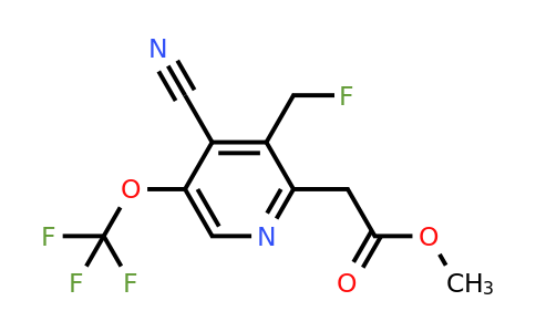 1806254-68-1 | Methyl 4-cyano-3-(fluoromethyl)-5-(trifluoromethoxy)pyridine-2-acetate