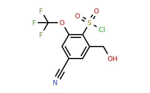 1806267-25-3 | 4-Cyano-2-hydroxymethyl-6-(trifluoromethoxy)benzenesulfonylchloride