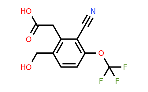 1806267-48-0 | 2-Cyano-6-hydroxymethyl-3-(trifluoromethoxy)phenylacetic acid