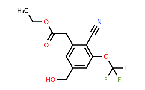 1806267-50-4 | Ethyl 2-cyano-5-hydroxymethyl-3-(trifluoromethoxy)phenylacetate