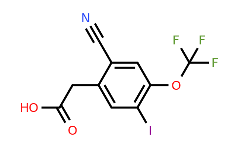 1806267-81-1 | 2-Cyano-5-iodo-4-(trifluoromethoxy)phenylacetic acid