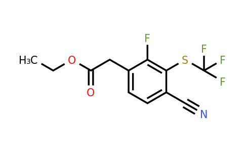 1806268-01-8 | Ethyl 4-cyano-2-fluoro-3-(trifluoromethylthio)phenylacetate