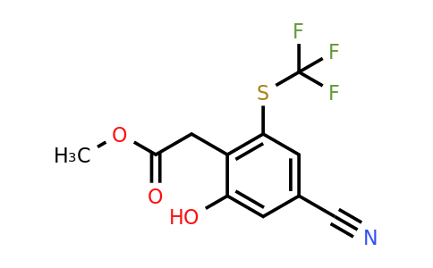 1806269-48-6 | Methyl 4-cyano-2-hydroxy-6-(trifluoromethylthio)phenylacetate
