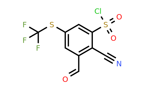 1806269-97-5 | 2-Cyano-3-formyl-5-(trifluoromethylthio)benzenesulfonylchloride