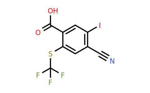 1806270-52-9 | 4-Cyano-5-iodo-2-(trifluoromethylthio)benzoic acid