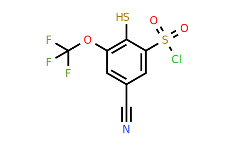 1806270-75-6 | 5-Cyano-2-mercapto-3-(trifluoromethoxy)benzenesulfonylchloride