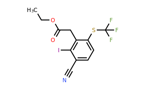 1806271-07-7 | Ethyl 3-cyano-2-iodo-6-(trifluoromethylthio)phenylacetate