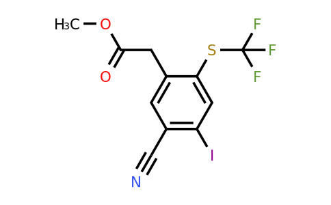 1806271-59-9 | Methyl 5-cyano-4-iodo-2-(trifluoromethylthio)phenylacetate