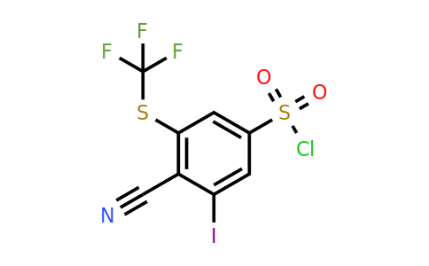 1806273-09-5 | 4-Cyano-3-iodo-5-(trifluoromethylthio)benzenesulfonylchloride