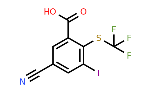 1806273-31-3 | 5-Cyano-3-iodo-2-(trifluoromethylthio)benzoic acid