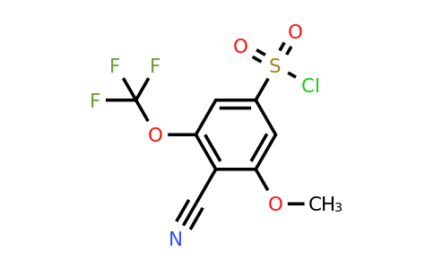 1806273-45-9 | 4-Cyano-3-methoxy-5-(trifluoromethoxy)benzenesulfonylchloride