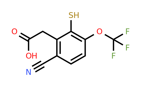 1806273-47-1 | 6-Cyano-2-mercapto-3-(trifluoromethoxy)phenylacetic acid