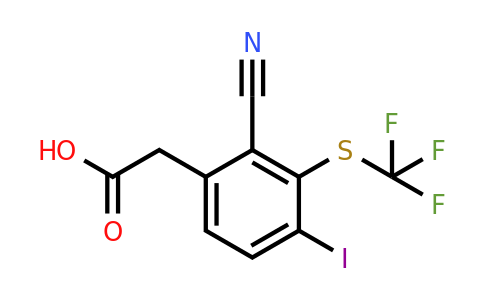 1806273-82-4 | 2-Cyano-4-iodo-3-(trifluoromethylthio)phenylacetic acid