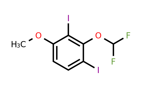 1806273-93-7 | 3-Difluoromethoxy-2,4-diiodoanisole