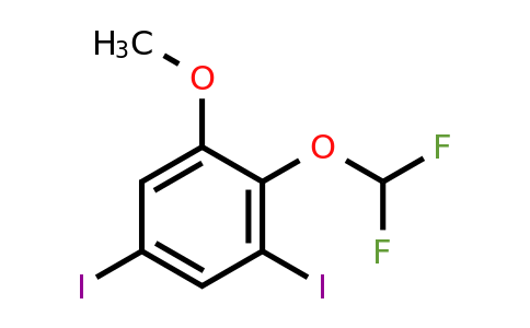 1806274-01-0 | 2-Difluoromethoxy-3,5-diiodoanisole