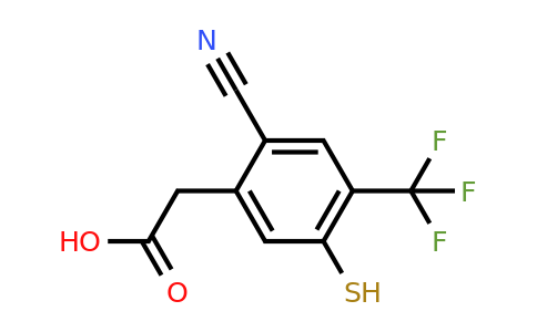 1806274-71-4 | 2-Cyano-5-mercapto-4-(trifluoromethyl)phenylacetic acid