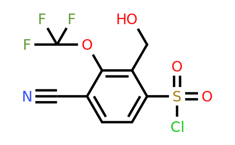 1806275-03-5 | 4-Cyano-2-hydroxymethyl-3-(trifluoromethoxy)benzenesulfonylchloride