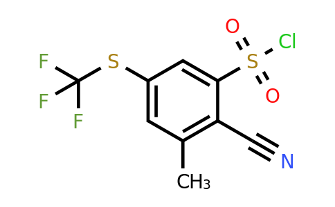 1806275-43-3 | 2-Cyano-3-methyl-5-(trifluoromethylthio)benzenesulfonyl chloride