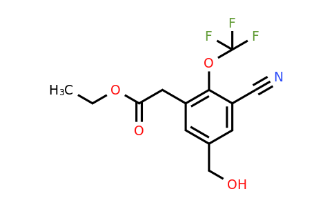 1806275-53-5 | Ethyl 3-cyano-5-hydroxymethyl-2-(trifluoromethoxy)phenylacetate