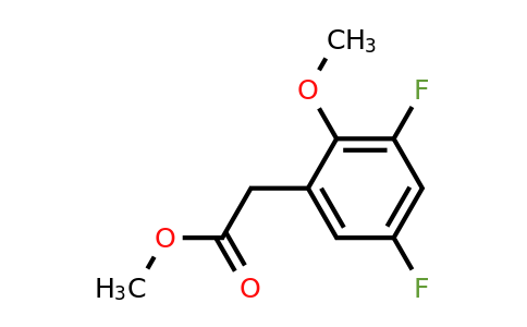 1806277-82-6 | Methyl 3,5-difluoro-2-methoxyphenylacetate