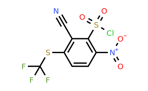 1806278-39-6 | 2-Cyano-6-nitro-3-(trifluoromethylthio)benzenesulfonylchloride