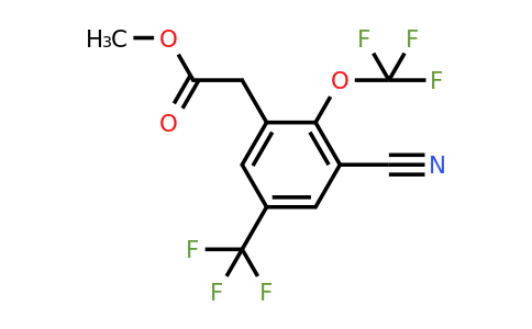 1806278-40-9 | Methyl 3-cyano-2-trifluoromethoxy-5-(trifluoromethyl)phenylacetate