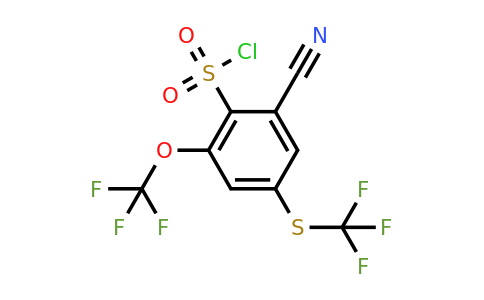 1806278-44-3 | 2-Cyano-6-trifluoromethoxy-4-(trifluoromethylthio)benzenesulfonylchloride