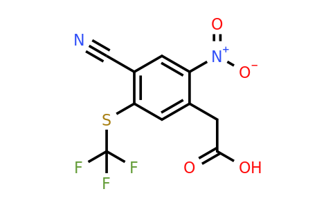 1806278-62-5 | 4-Cyano-2-nitro-5-(trifluoromethylthio)phenylacetic acid