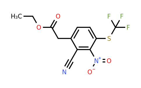1806278-66-9 | Ethyl 2-cyano-3-nitro-4-(trifluoromethylthio)phenylacetate