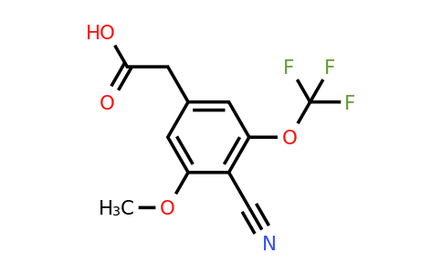 1806278-71-6 | 4-Cyano-3-methoxy-5-(trifluoromethoxy)phenylacetic acid