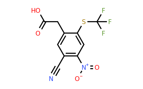 1806278-72-7 | 5-Cyano-4-nitro-2-(trifluoromethylthio)phenylacetic acid